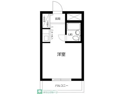 日興パレス池袋PARTII(ワンルーム/2階)の間取り写真
