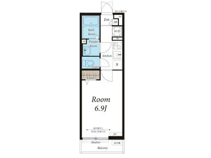 リブリ・東寺尾東台(1K/3階)の間取り写真