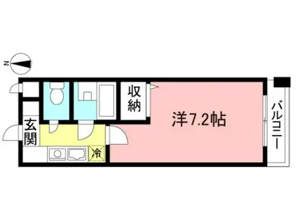 ヤマグチマンション(1K/2階)の間取り写真