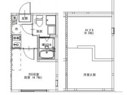 上井草4丁目 “NEO” AVAND(1K/2階)の間取り写真