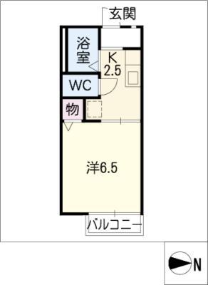 コーポそれいゆ(1K/2階)の間取り写真