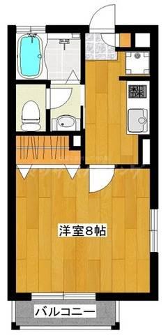パークヒルズ白鷺(1K/1階)の間取り写真