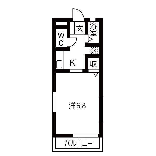 プルミエールメゾン(1K/3階)の間取り写真