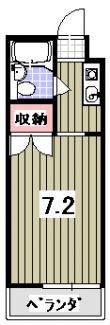 プルミエール増見(1K/3階)の間取り写真