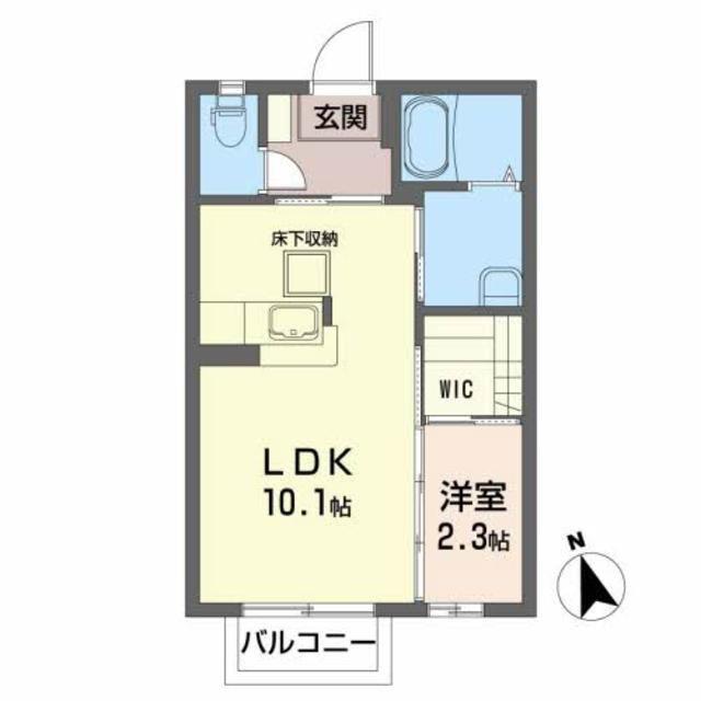 サン・クレストM(1LDK/1階)の間取り写真