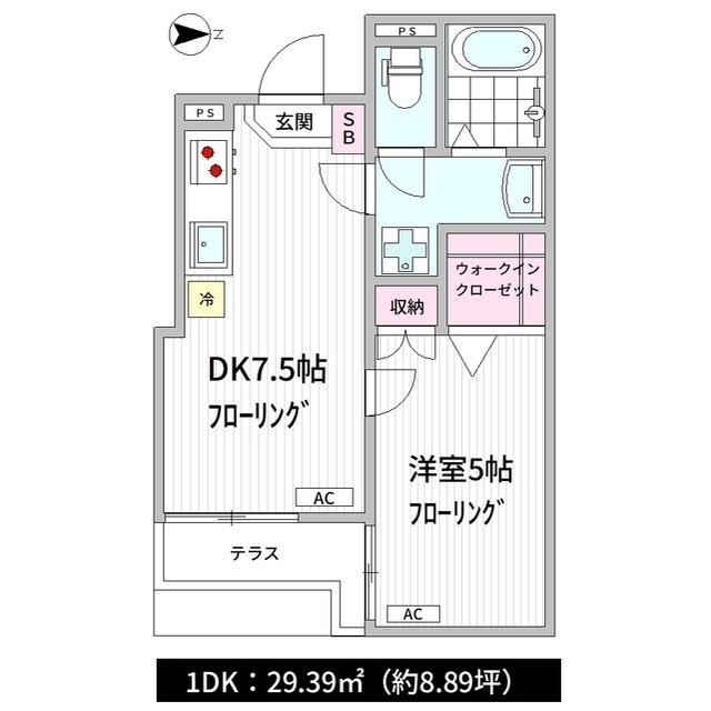 クエラ ヴェッキア ロカンダ(1DK/1階)の間取り写真