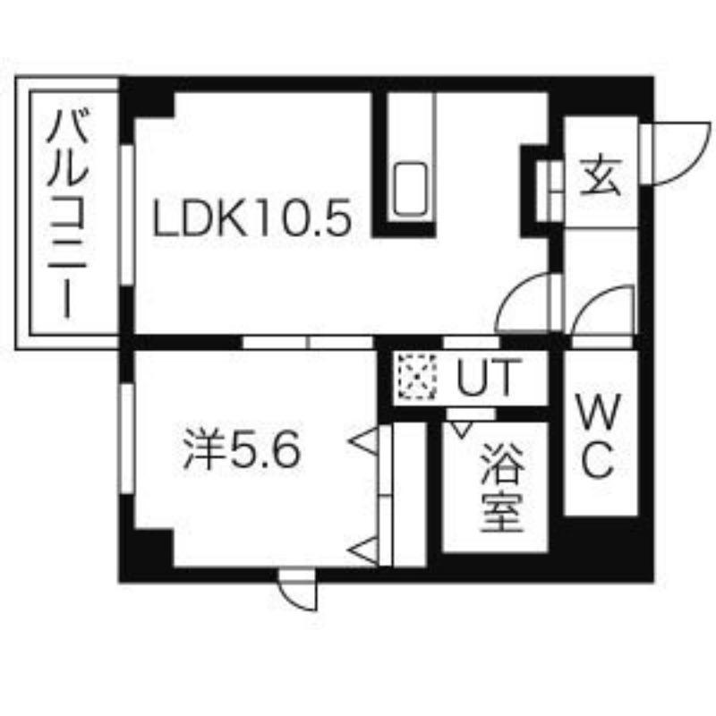 フォレスタ(1LDK/7階)の間取り写真