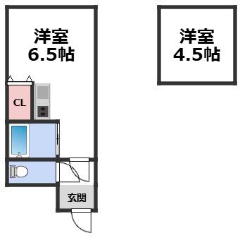 アーバン三光(ワンルーム/4階)の間取り写真