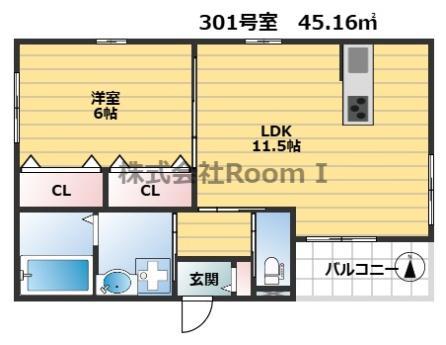 エミール・旭化成ヘーベルメゾンHEBEL HAUS(1LDK/2階)の間取り写真