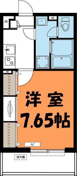グレイス岩槻Ⅱ(1K/2階)の間取り写真