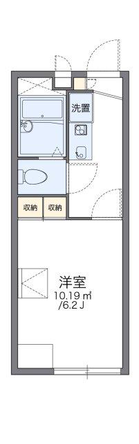 レオパレス平和台(1K/1階)の間取り写真
