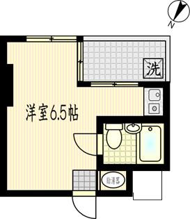 アービラ川崎(ワンルーム/6階)の間取り写真