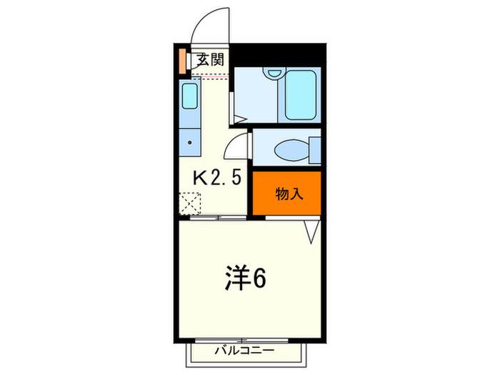 ARMS王子(1K/1階)の間取り写真