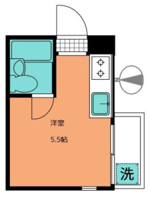 HX池尻(ワンルーム/4階)の間取り写真