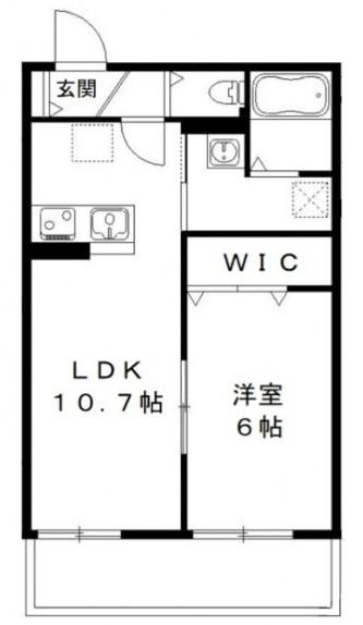 サンシャインみのり台(1LDK/3階)の間取り写真