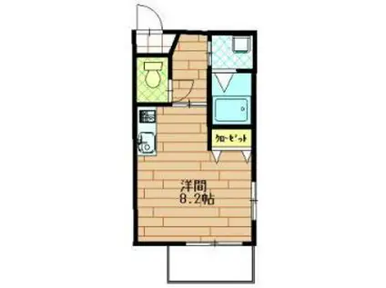 フローレンス平之町(ワンルーム/3階)の間取り写真