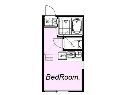 ユナイト追浜ディナール(ワンルーム/2階)の間取り写真