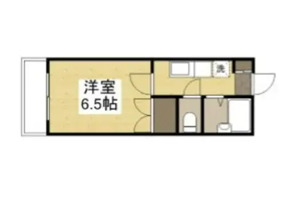 デュエル総社パートII(1K/1階)の間取り写真