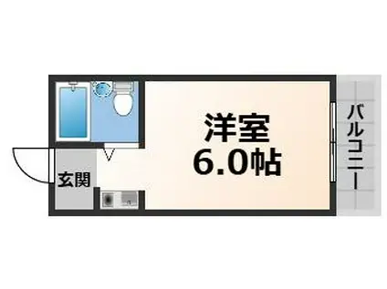 ドリーム21(ワンルーム/4階)の間取り写真