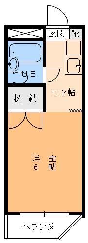 パールハイツ寿(1K/5階)の間取り写真