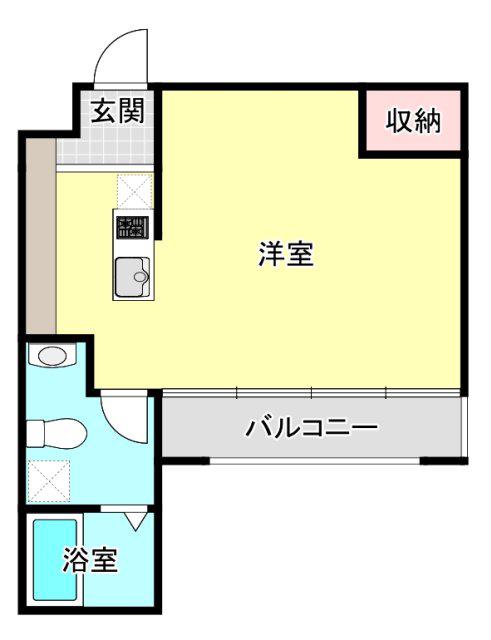 ARCO15(ワンルーム/4階)の間取り写真
