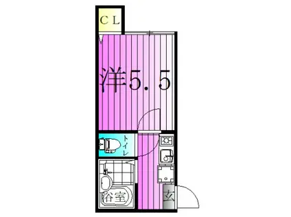 エスポワール綾瀬壱番館(1K/3階)の間取り写真