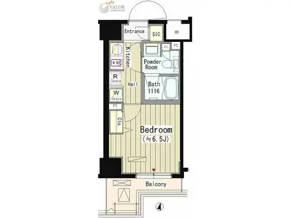 パークアクシス蒲田弐番館(1K/6階)の間取り写真