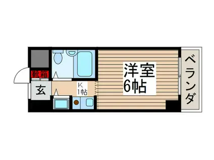 モナークマンション西川口(1K/9階)の間取り写真