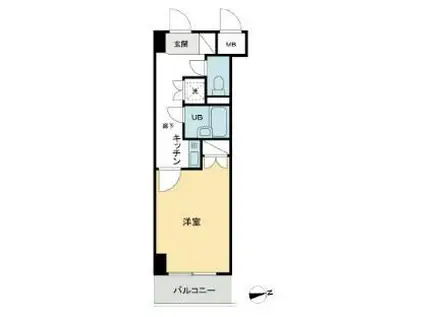 コート新橋(1K/5階)の間取り写真