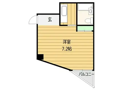 RYUGAヒラノビル(1K/4階)の間取り写真