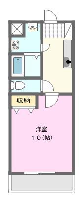 FORCE I(1K/2階)の間取り写真