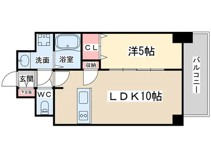 CAVANA梅田北(1LDK/6階)の間取り写真