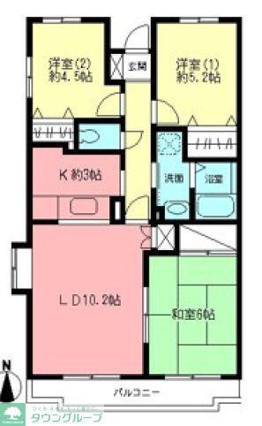 ユアーズホーム舞岡(3LDK/3階)の間取り写真