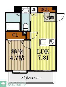 UNREVE秋葉原(1LDK/9階)の間取り写真