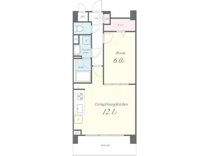 ELAN.DE.AK(1LDK/3階)の間取り写真