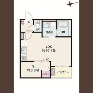 JACK KORAKUI(1LDK/2階)の間取り写真