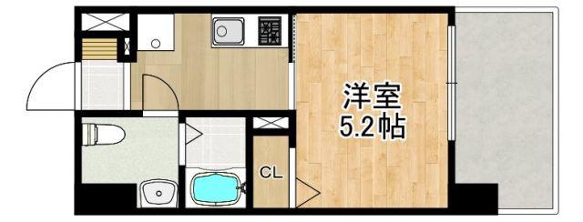 MODERN PALAZZO諫早駅前(1K/12階)の間取り写真
