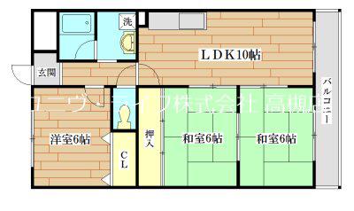 ソシアルミエール(3LDK/3階)の間取り写真