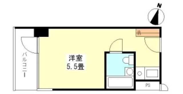 アネックス茗荷谷(ワンルーム/6階)の間取り写真