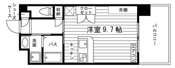 S-FORT大分駅前(ワンルーム/11階)の間取り写真