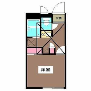 オラシオン(1K/1階)の間取り写真
