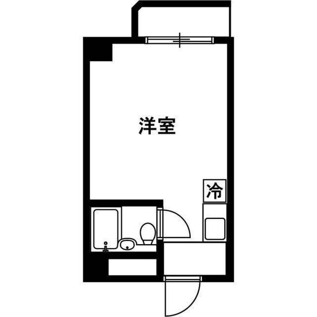 荻野ハイツ(ワンルーム/2階)の間取り写真