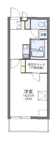 レオパレスソレイユ柏 I(1K/3階)の間取り写真