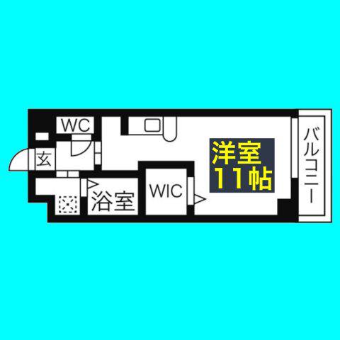 カルティエ アラタマ(ワンルーム/2階)の間取り写真