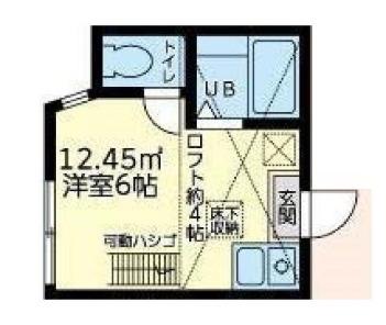 ユナイト衣笠セブリアン(ワンルーム/2階)の間取り写真