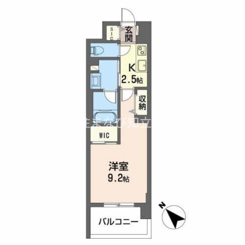 ROOTHILL 10(1K/4階)の間取り写真