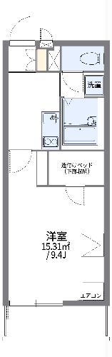 レオパレス壇(1K/1階)の間取り写真