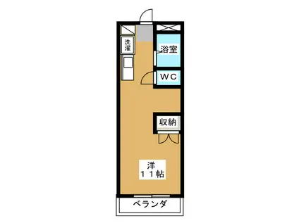 オラシオン豊田(ワンルーム/4階)の間取り写真