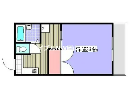 シークハウスコーポ(1K/2階)の間取り写真