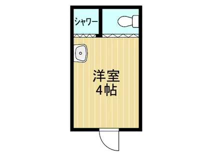 第5藤栄ビル(ワンルーム/1階)の間取り写真